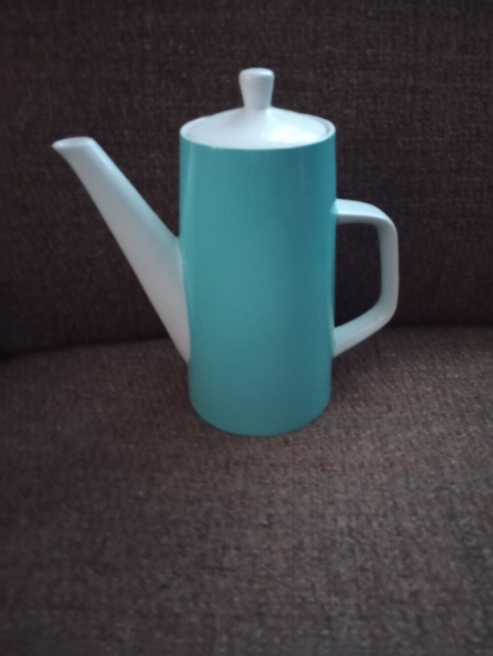 Mikasa Cera Stone Blue & White Coffee/Teapot & Lid-Made In Japan